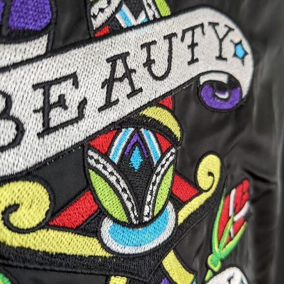 Urban Decay Black Bomber Jacket Beauty With An Edge large B1 - Picture 7 of 10